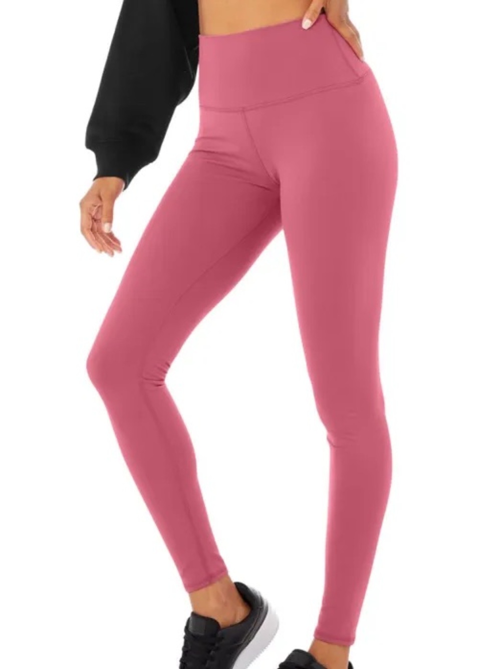 Alo High-Waist Airbrush Legging, Large, Pink (Raspberry Sorbet)